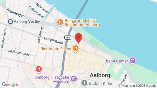 Lejligheder til leje i Aalborg Centrum - kort over placeringen