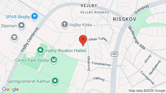 Lejligheder til leje i Risskov - kort over placeringen