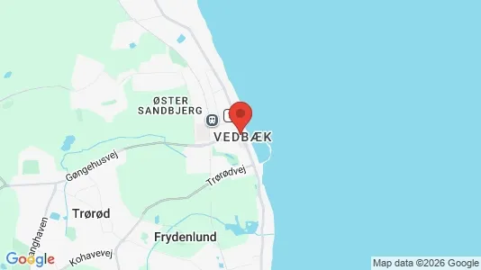 Lejligheder til leje i Vedbæk - kort over placeringen