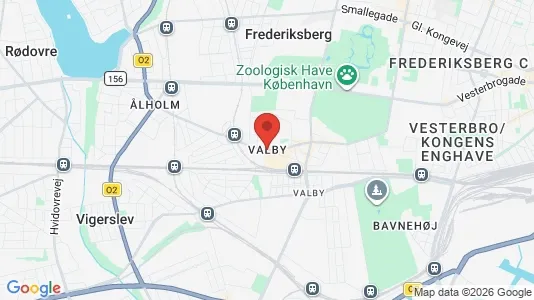 Lejligheder til leje i Valby - kort over placeringen