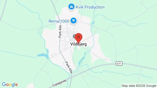 Huse til salg i Vildbjerg - kort over placeringen