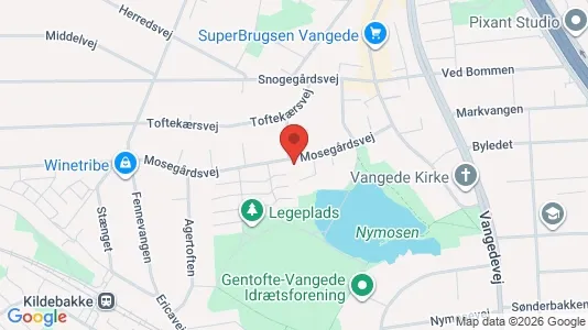 Lejligheder til salg i Gentofte - kort over placeringen