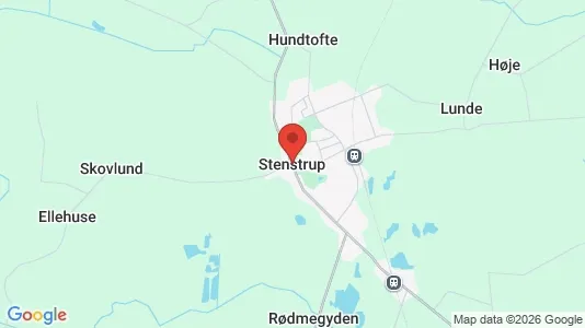 Huse til salg i Stenstrup - kort over placeringen