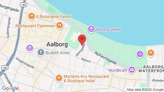 Lejligheder til salg i Aalborg Centrum - kort over placeringen