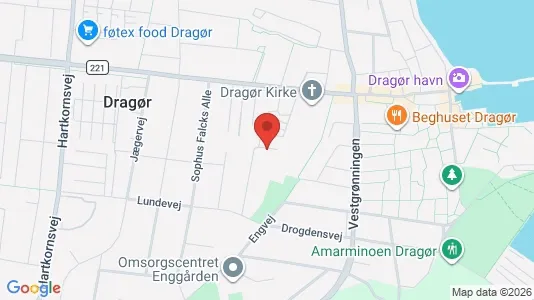 Lejligheder til salg i Dragør - kort over placeringen