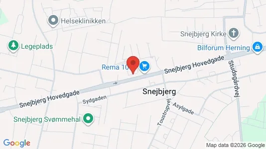 Lejligheder til salg i Herning - kort over placeringen