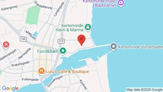Lejligheder til salg i Kerteminde - kort over placeringen