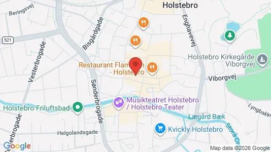 Lejligheder til salg i Holstebro - kort over placeringen
