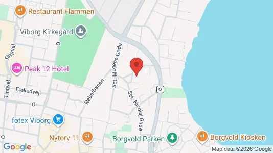 Lejligheder til salg i Viborg - kort over placeringen