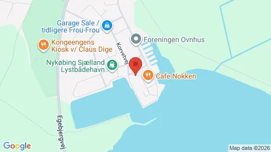 Lejligheder til salg i Nykøbing Sjælland - kort over placeringen