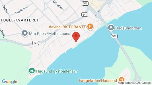 Lejligheder til salg i Hadsund - kort over placeringen