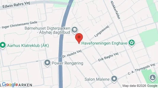 Lejligheder til salg i Åbyhøj - kort over placeringen