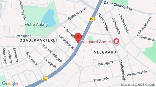 Lejligheder til salg i Aalborg Centrum - kort over placeringen