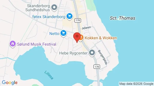 Lejligheder til salg i Skanderborg - kort over placeringen