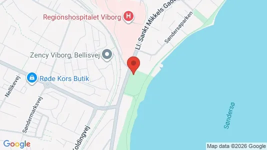 Lejligheder til salg i Viborg - kort over placeringen