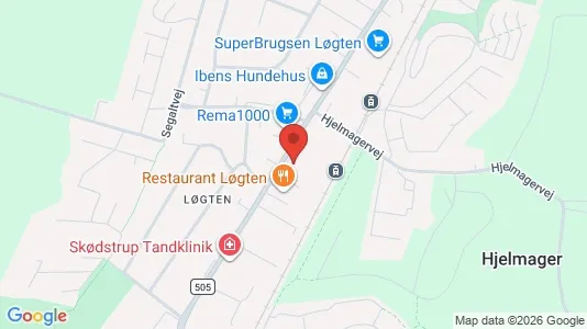 Lejligheder til salg i Skødstrup - kort over placeringen