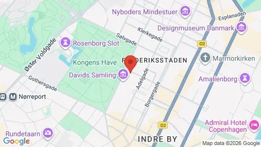 Lejligheder til salg i København K - kort over placeringen