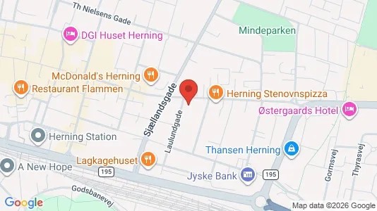 Lejligheder til salg i Herning - kort over placeringen