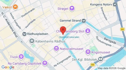 Lejligheder til salg i København K - kort over placeringen