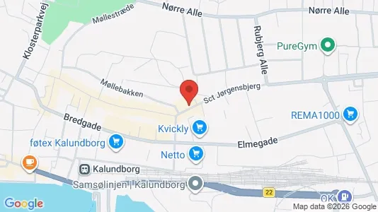 Lejligheder til salg i Kalundborg - kort over placeringen