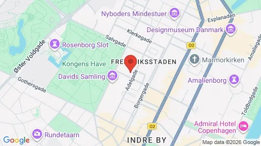 Lejligheder til salg i København K - kort over placeringen