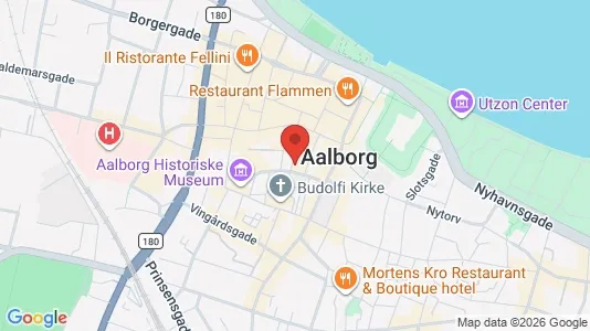 Lejligheder til salg i Aalborg Centrum - kort over placeringen
