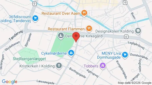 Lejligheder til salg i Kolding - kort over placeringen