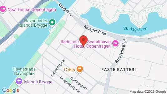 Lejligheder til salg i København S - kort over placeringen