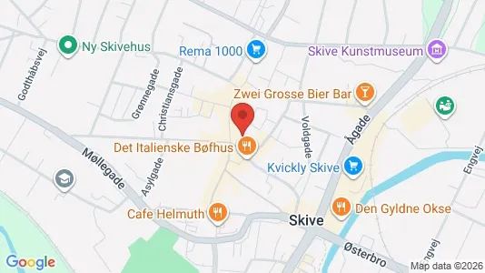 Lejligheder til salg i Skive - kort over placeringen