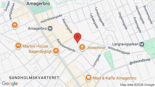 Lejligheder til salg i København S - kort over placeringen
