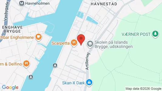 Lejligheder til salg i København S - kort over placeringen