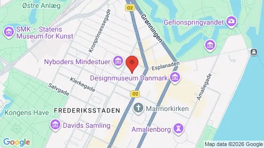 Lejligheder til salg i København K - kort over placeringen