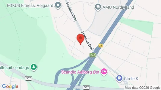 Lejligheder til salg i Aalborg Centrum - kort over placeringen