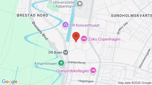 Lejligheder til salg i København S - kort over placeringen