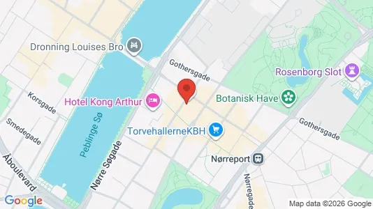 Lejligheder til salg i København K - kort over placeringen