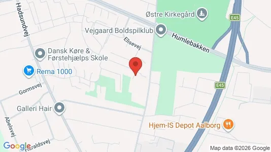 Lejligheder til salg i Aalborg Centrum - kort over placeringen