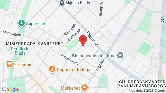 Lejligheder til salg i Nørrebro - kort over placeringen