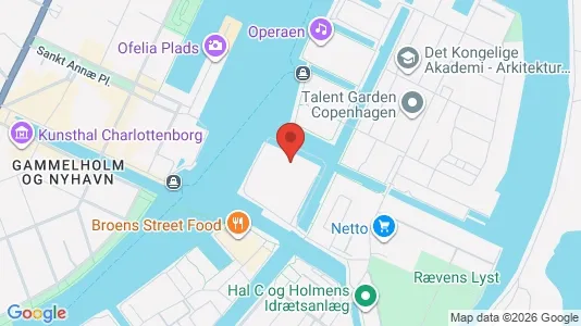 Lejligheder til salg i København K - kort over placeringen