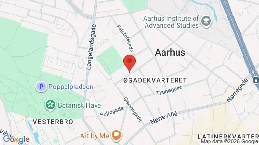 Lejligheder til salg i Århus C - kort over placeringen