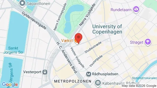 Lejligheder til salg i København K - kort over placeringen