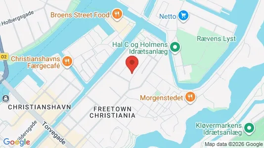 Lejligheder til salg i København K - kort over placeringen