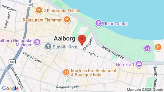 Lejligheder til salg i Aalborg Centrum - kort over placeringen