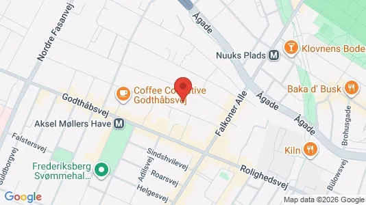 Lejligheder til salg i Frederiksberg - kort over placeringen