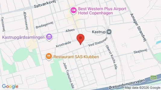 Lejligheder til salg i Kastrup - kort over placeringen