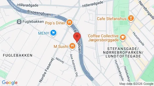 Lejligheder til salg i Frederiksberg - kort over placeringen