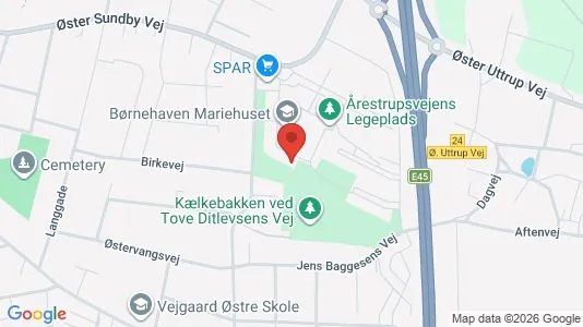 Lejligheder til salg i Aalborg Centrum - kort over placeringen