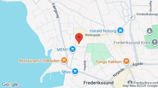 Lejligheder til salg i Frederikssund - kort over placeringen