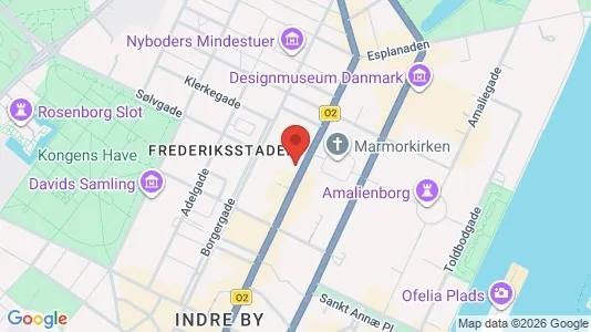 Lejligheder til salg i København K - kort over placeringen