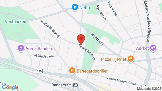 Lejligheder til salg i Randers C - kort over placeringen