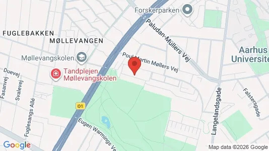 Lejligheder til salg i Århus C - kort over placeringen